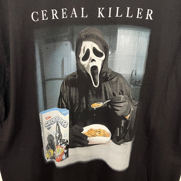 NWOT Ghost Face Cereal Killer T-Shirt Men’s Unisex Large - Picture 5 of 8